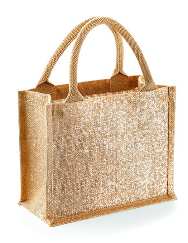 W-W431-Shimmer Jute Mini Gift Bag